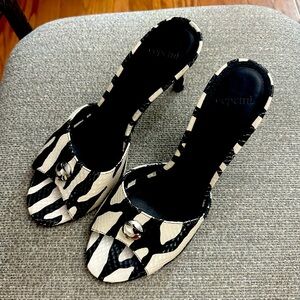 Coperni mules -Zebra Print -Sz 40